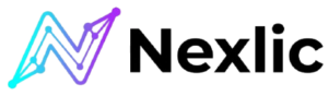 Nexlic logo with a stylized graph icon and modern font.