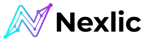 Nexlic logo with a stylized graph icon and modern font.